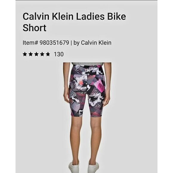 NEW WITH TAGS WOMENS CALVIN KLEIN BIKE SHORTS - Picture 2 of 4
